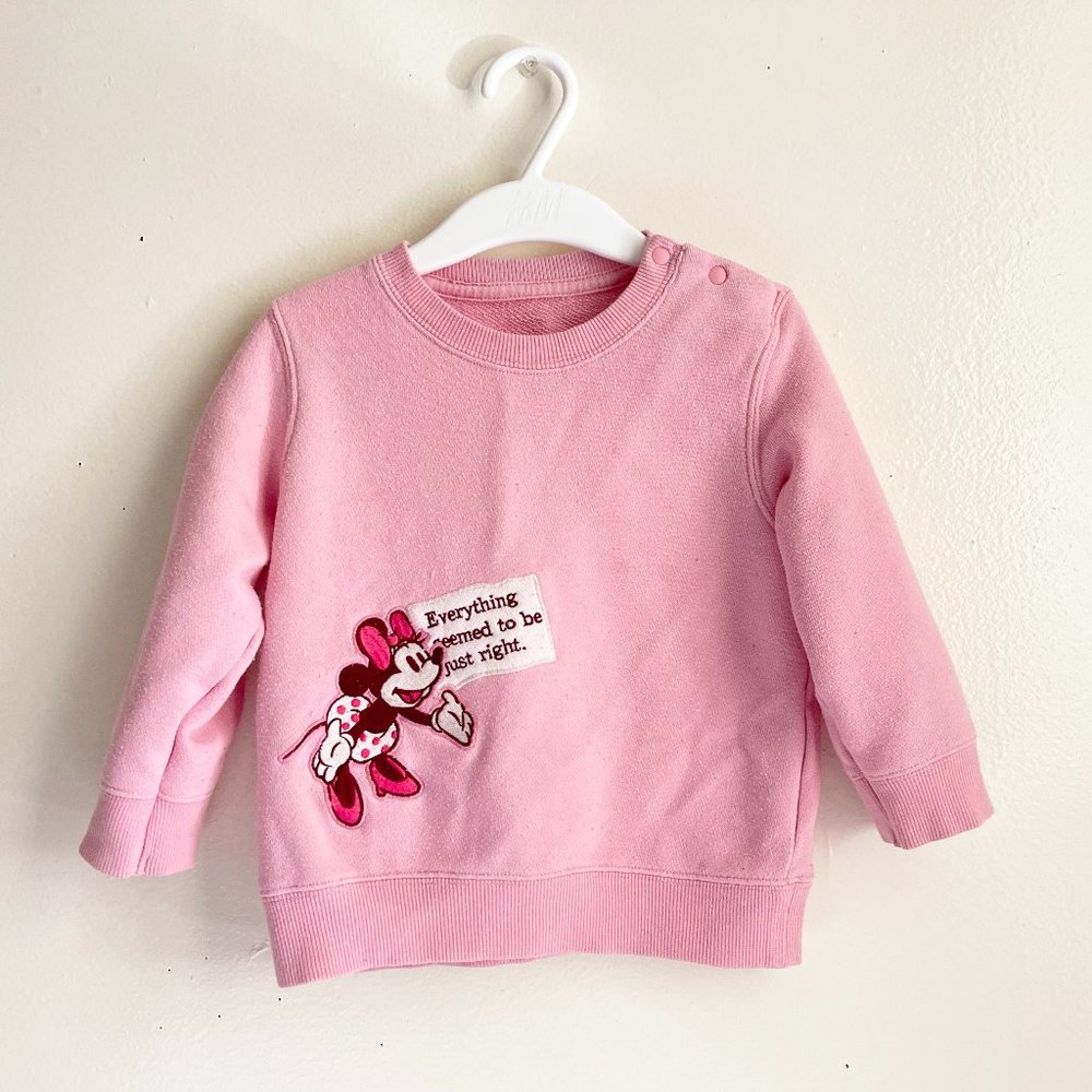 Uniqlo Toddler Minnie mouse Sweatshirts 18-24 months